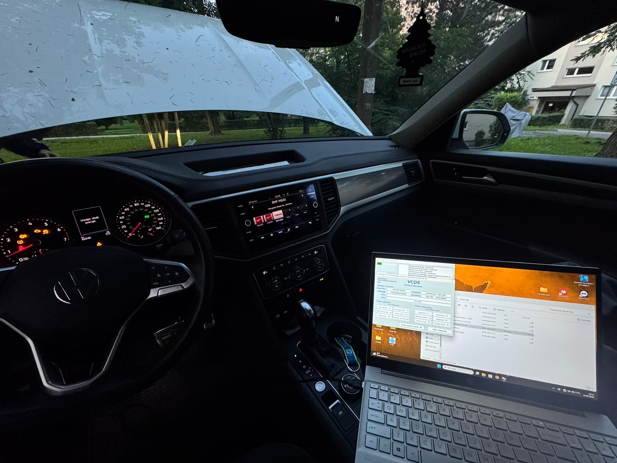 VW Atlas — kodowanie modułów sterujących na stanowisku diagnostycznym